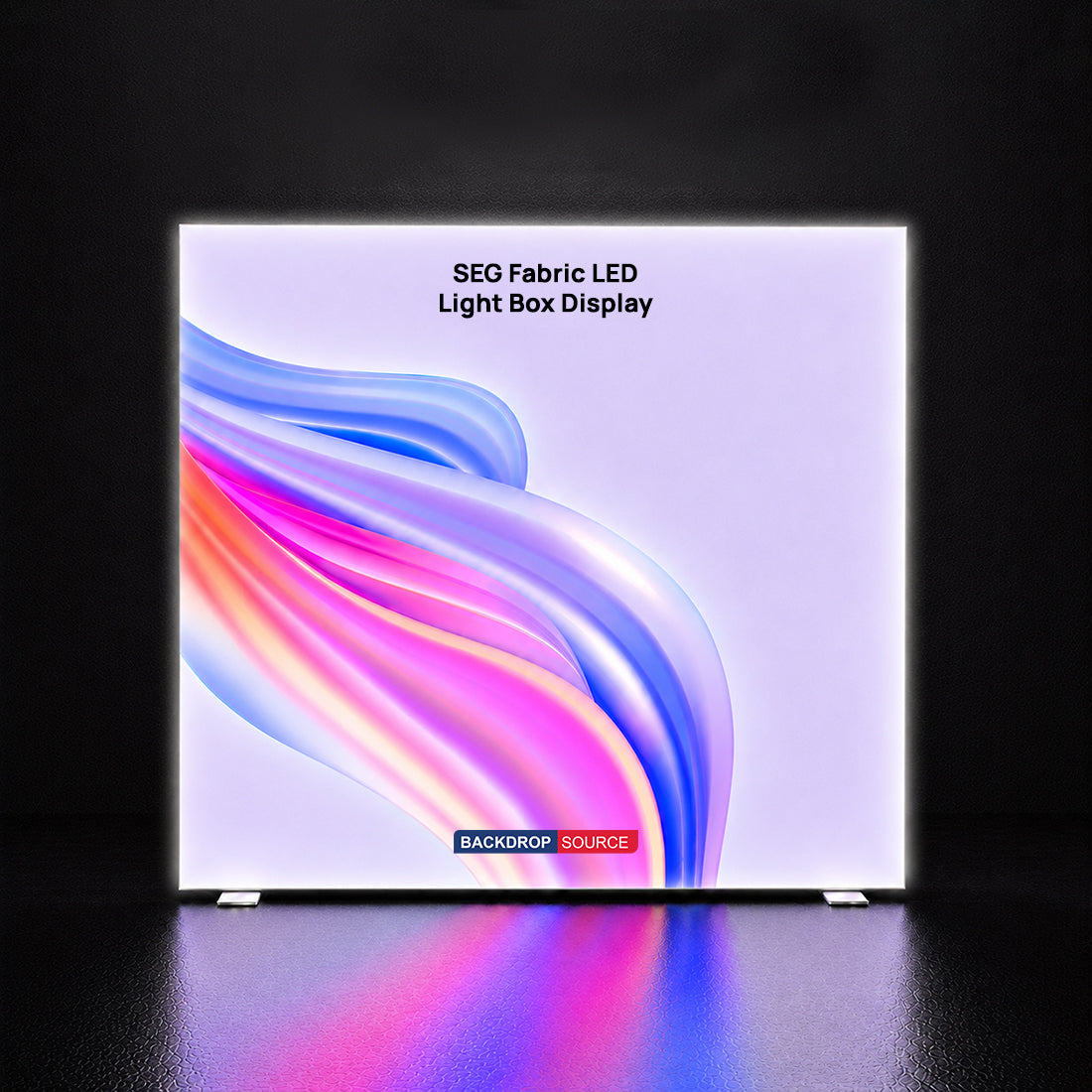 SEG Frameless Fabric LED Light Box Display - 2.5m W x 2.5m H