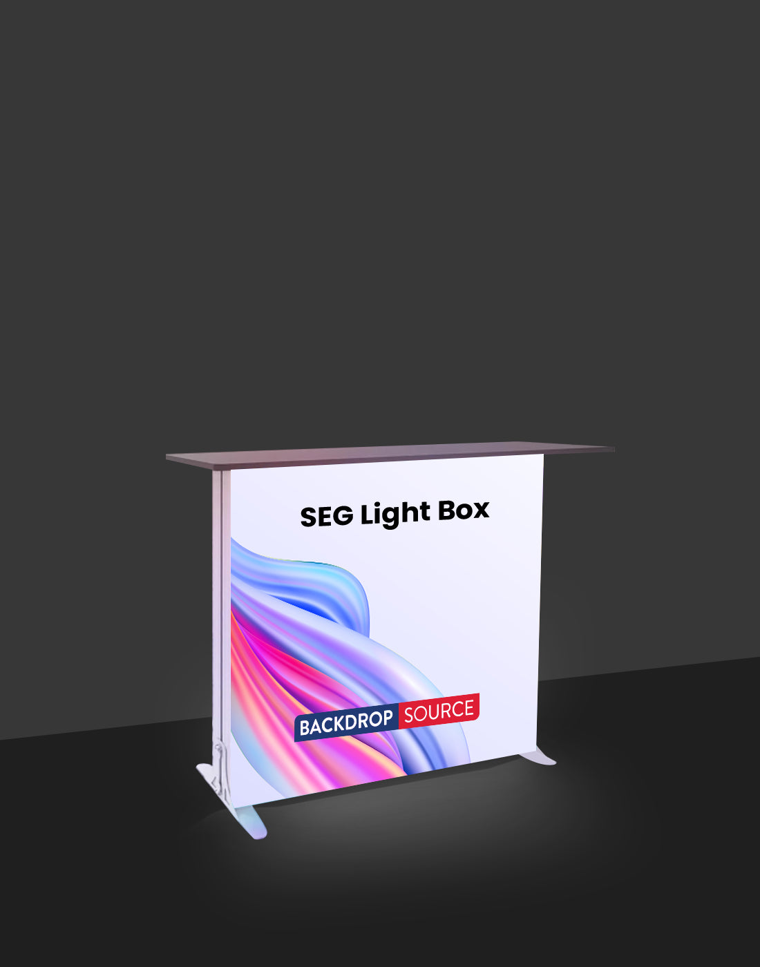 SEG Light Box Display Counter - 1m H