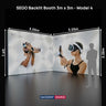 3x3m Backlit SEGO L-Shape Lightbox Wall Kit