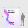 SEG Fabric Media Display - 2.4m W x 2.5m H