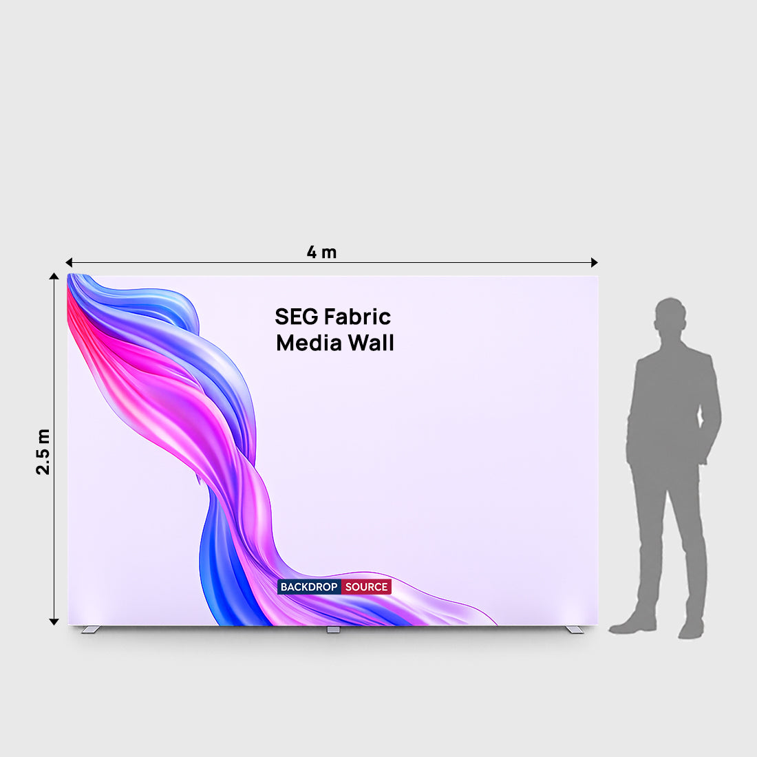 SEG Fabric Media Display -4m W x 2.5m H