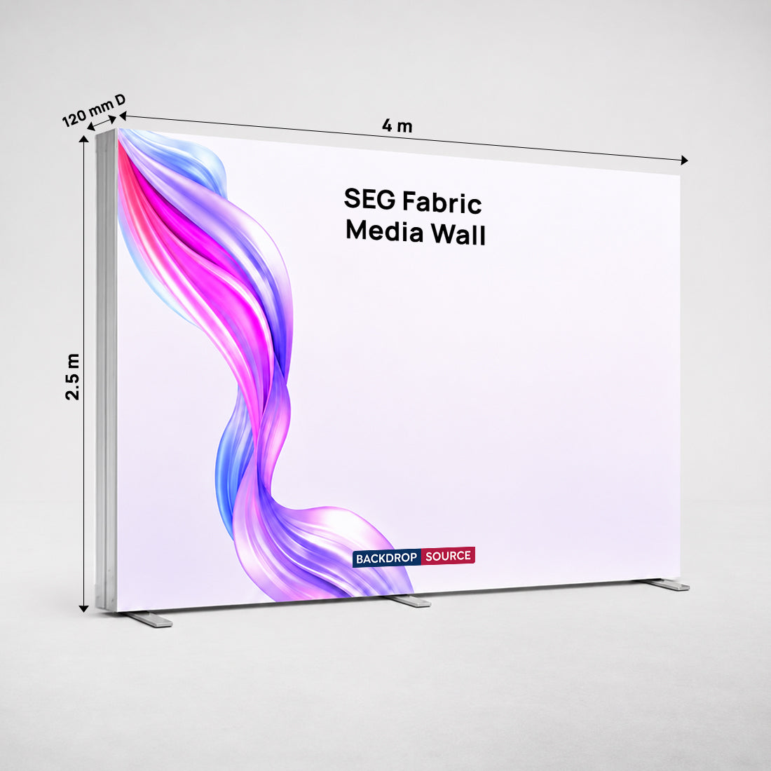 SEG Fabric Media Display -4m W x 2.5m H