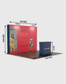 3m x 3m  Straight Popup Exhibit Pro 3-in-1 Display Kit with Illume Lights