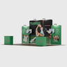 6x3m Straight Wall Booth Kit with Tall Centre Wall & 2 Counters