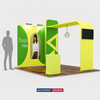 Premium Modular L Arch TV Display Exhibition Kit for 3m Wide Booths