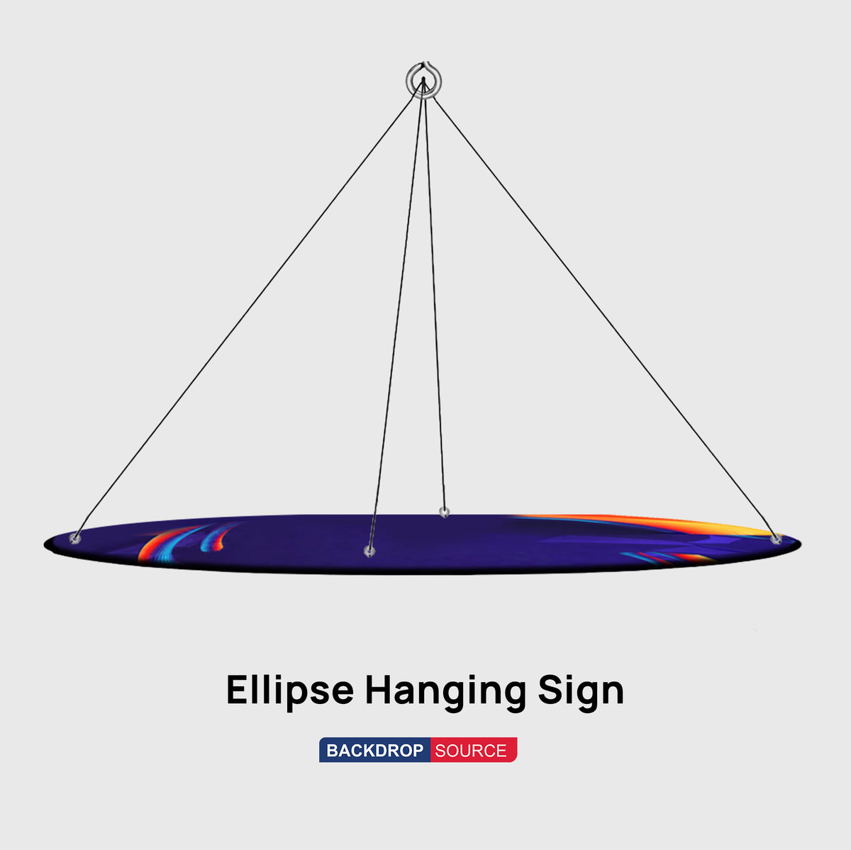 Sky Tube Ellipse Hanging Banner