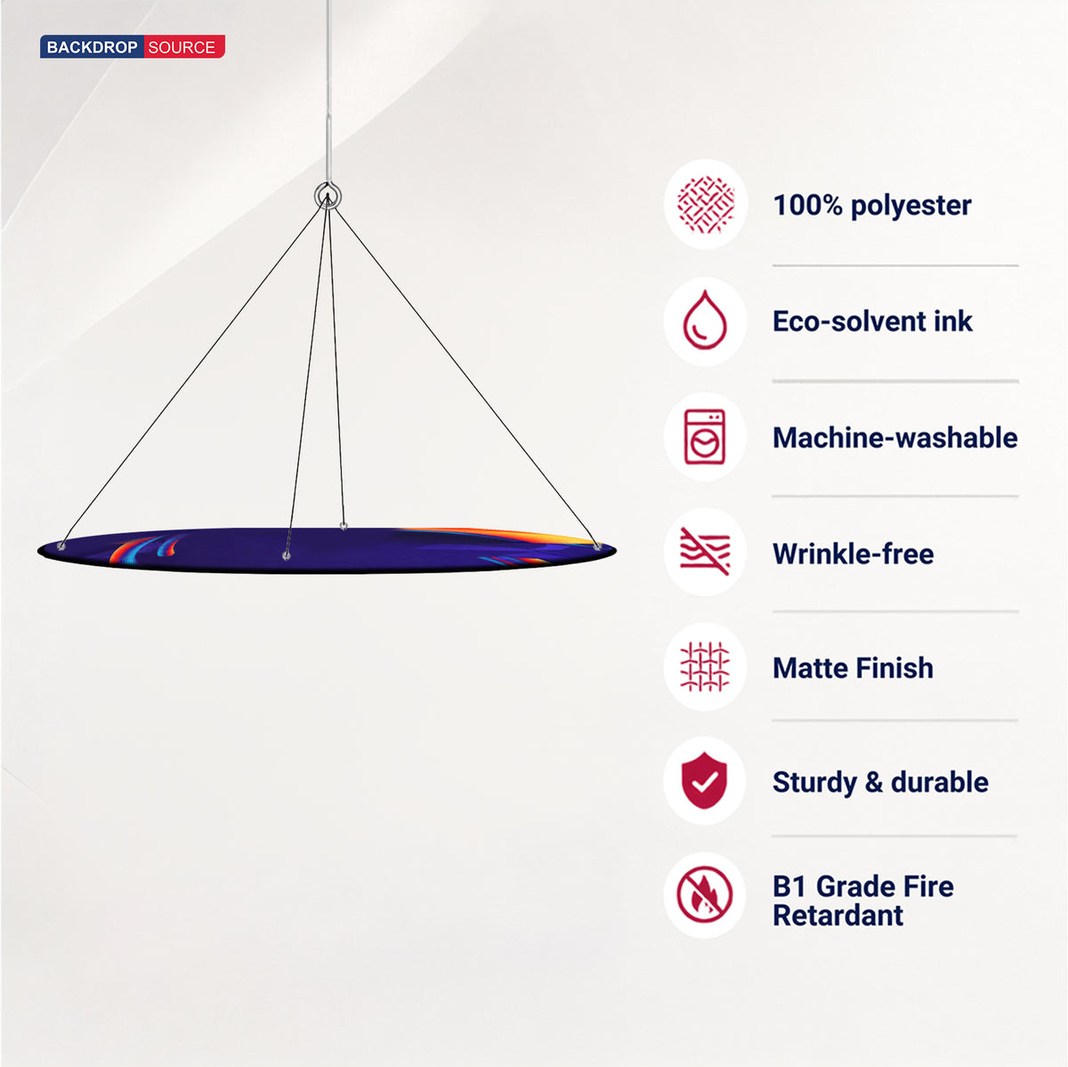 Sky Tube Ellipse Hanging Banner