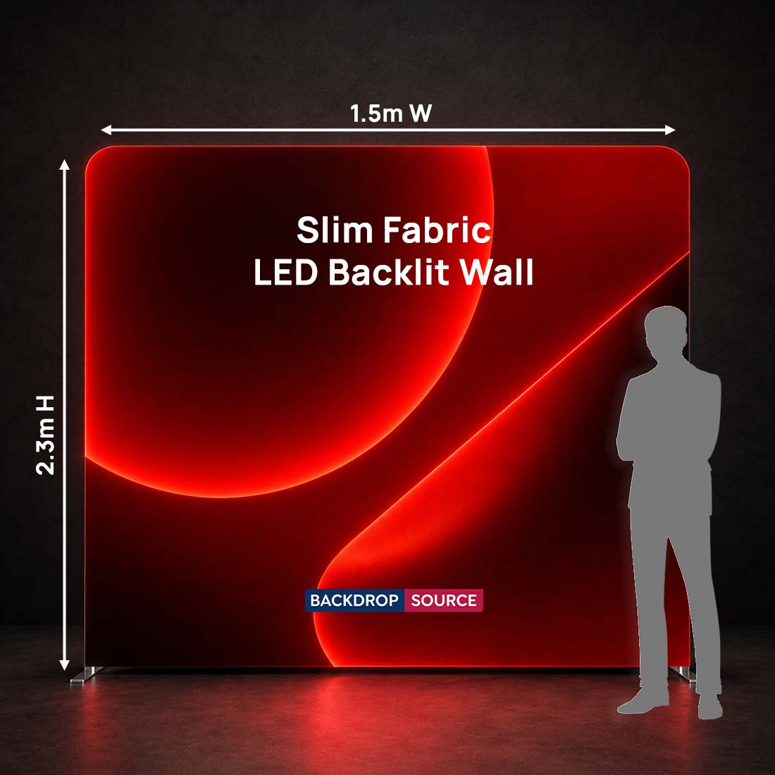 Slim Fabric LED Backlit Exhibition Wall