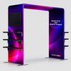 Fabric Square Arch Booth Display with Shelf & TV Mount