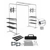 Fabric Square Arch Booth Display with Shelf & TV Mount