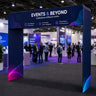 Square Shape Tension Fabric Display Arch With Header