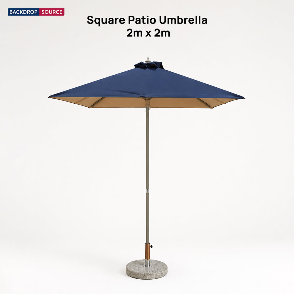 Square Patio Umbrella – 2m x 2m