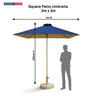 Square Patio Umbrella – 2m x 2m