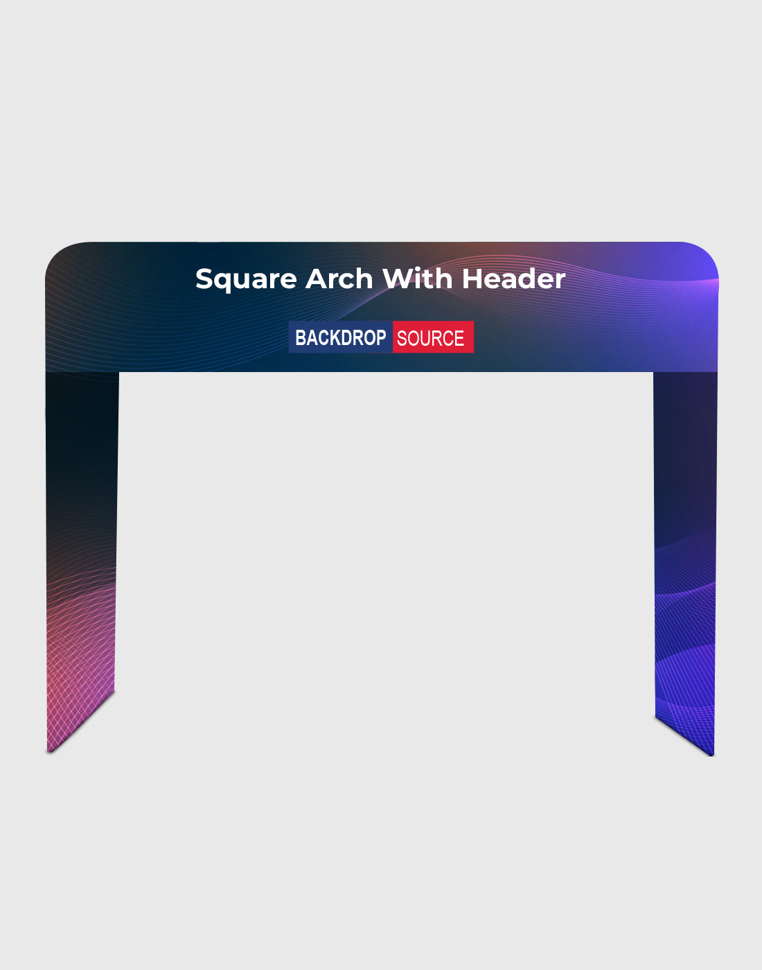 Square Fabric Arch Entrance with Top Header Australia | Event Display ...