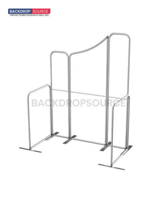 2x2m Magnetic Fabric Booth Wall with 5 Straight Panels