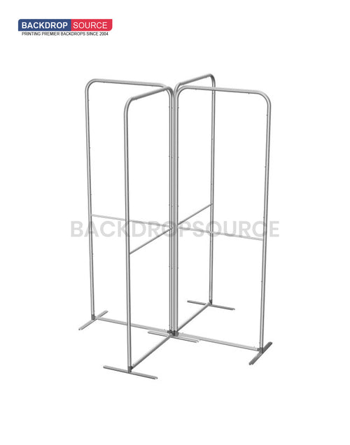 2x2m Magnetic Fabric Straight Backwall Display