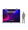 Premium Straight Fabric Wall with LED Spotlights