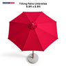 Tilting Patio Umbrellas – 8.8ft x 8.8ft