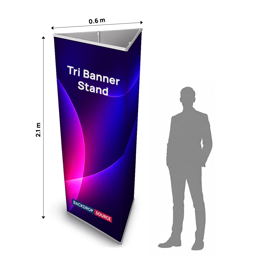 Modular Triangle Fabric Banner Display Stand