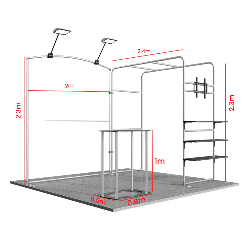 Portable Exhibit Display 3m x 3m - Model 37