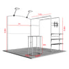Portable Exhibit Display 3m x 3m - Model 37