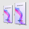 Wall-Mounted SEG Fabric display - 80mm Depth