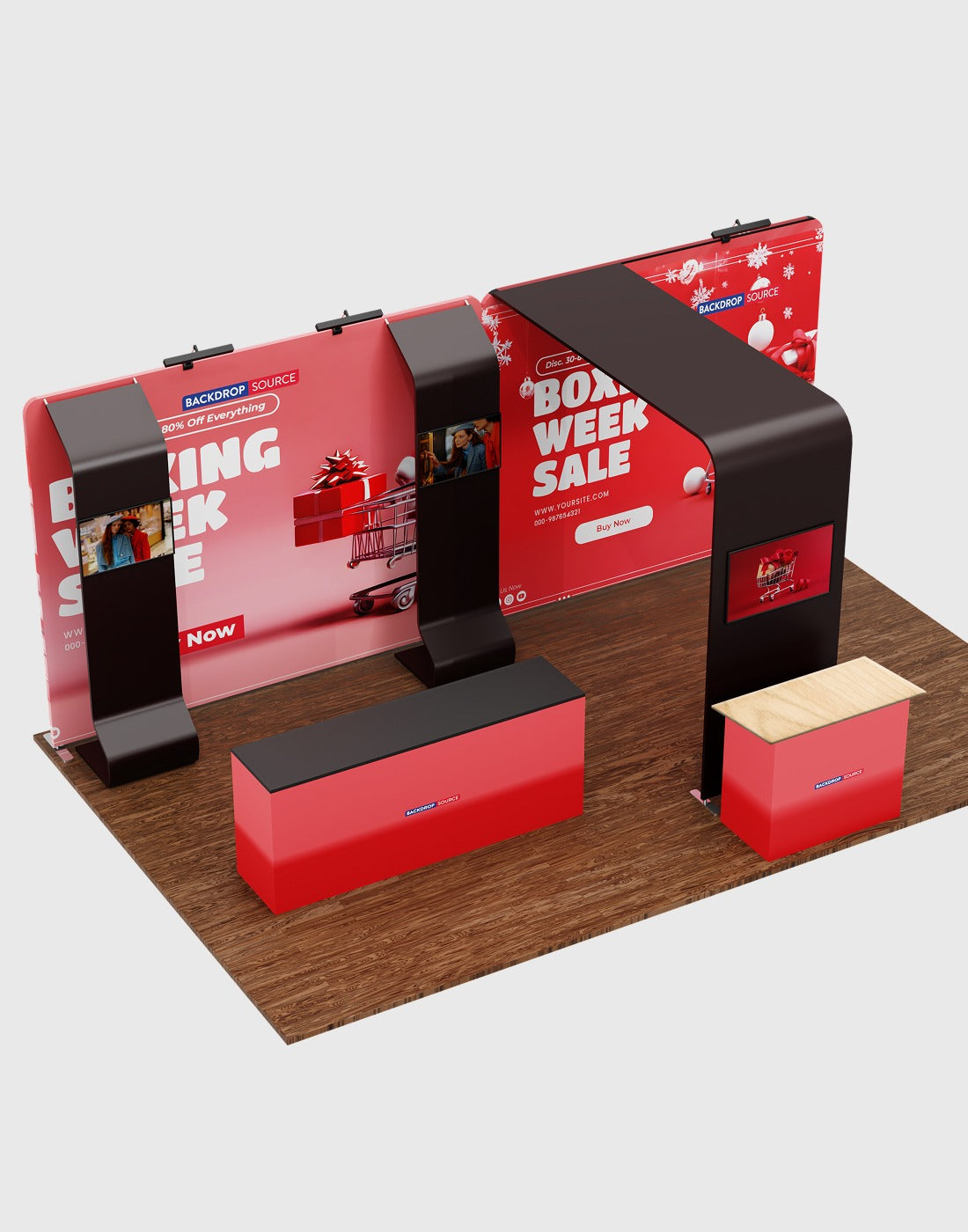 Portable Exhibit Display 6m x 3m - Model 20