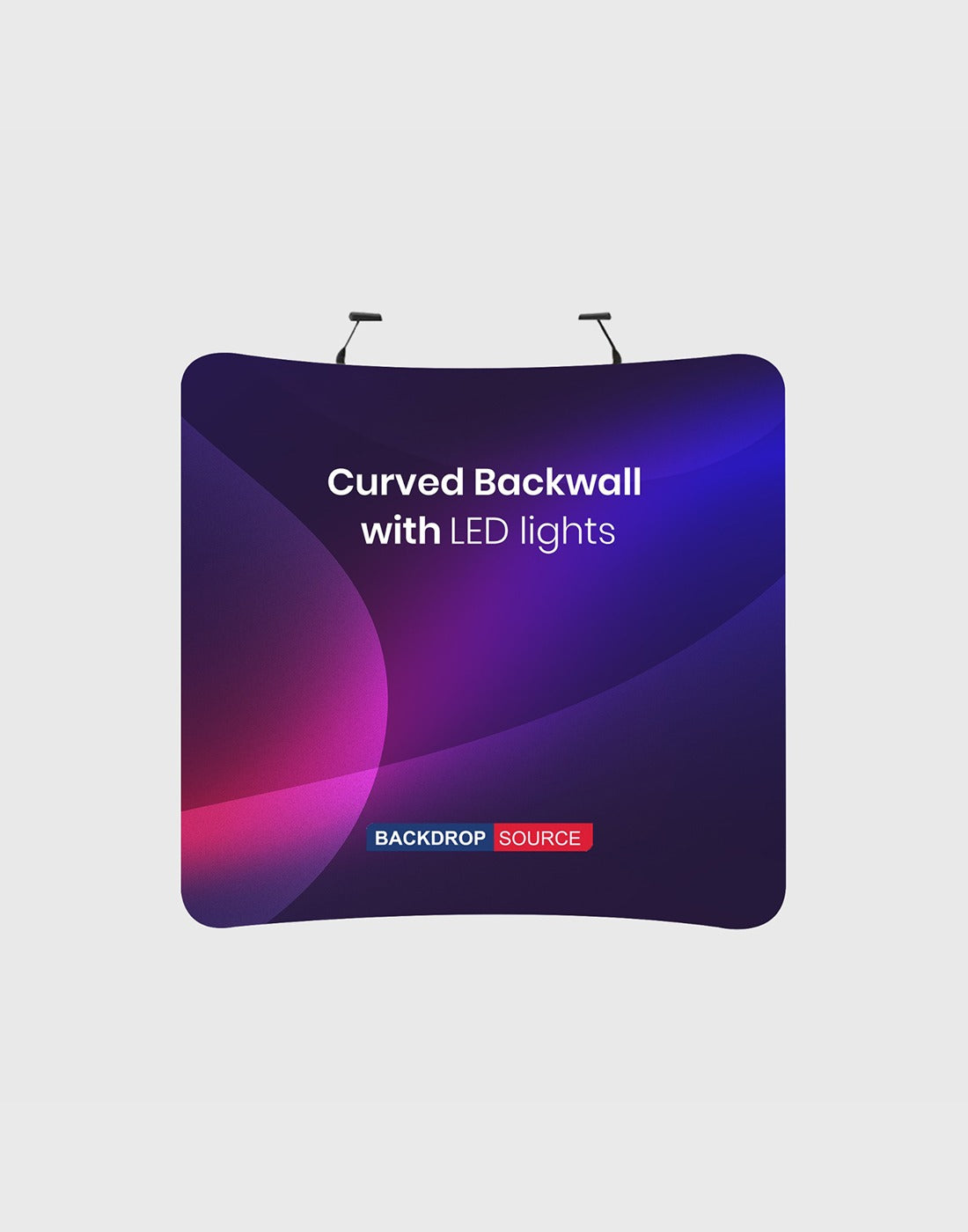 Backwall Premium Curved Backwall Kit with Clamping Lights Australia | Trade Show ...