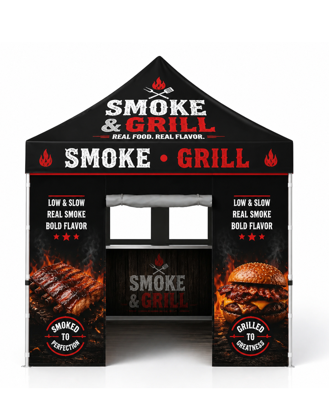 3m x 3m Custom Food Booth Canopy Tent