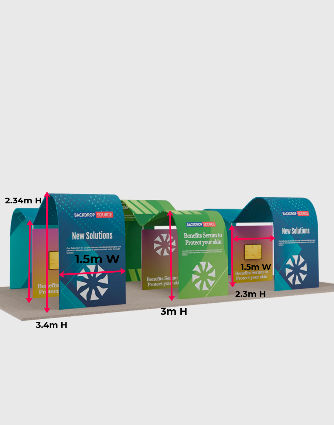 Modular Booth Kits 9m x 6m - Model 1