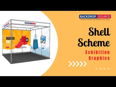Shell scheme Exhibition Graphics for 3m Wide x 3m Depth Booth
