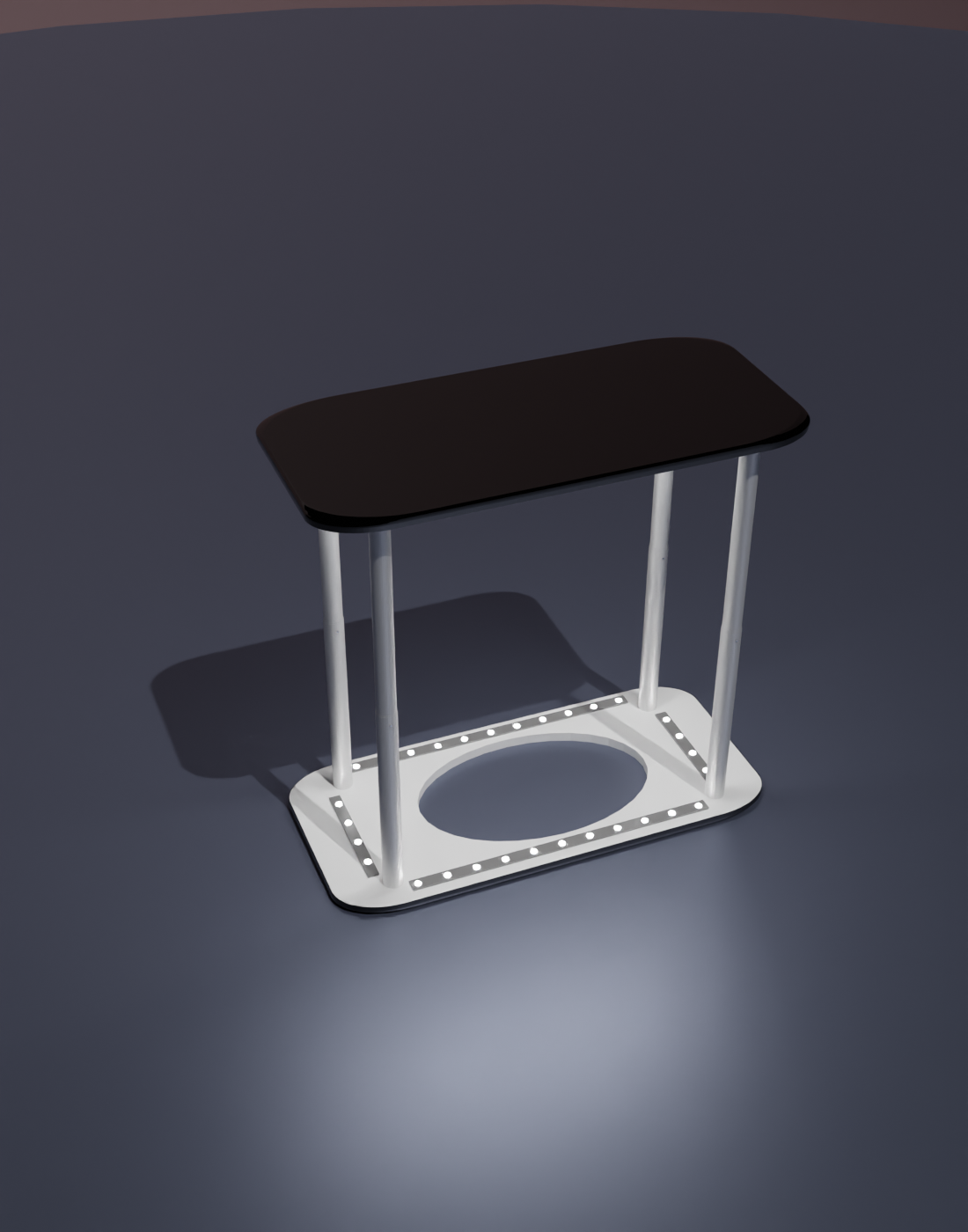 Backlit fabric Led Counter Display 1 m/1.2 m/1.8 m W