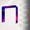 Square Shape Tension Fabric Display Arch With Header