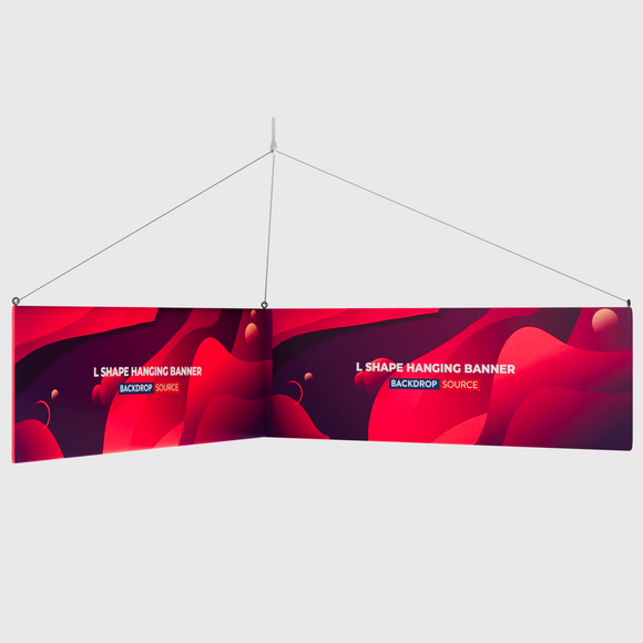 L Shape Hanging Banner
