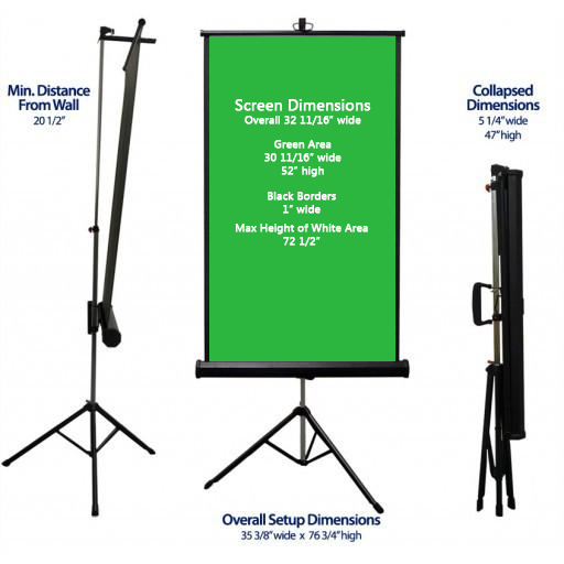 Collapsible Chromakey Panel for Live Streaming Videos