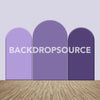 Purple Color Themed Party Backdrop Media Sets for Birthday / Events/ Weddings