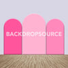Pink Color Themed Party Backdrop Media Sets for Birthday / Events/ Weddings