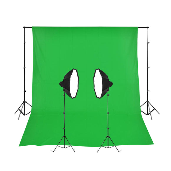 2 Head Powerful 5 Lamp Video Kit With Chromakey Backdrop