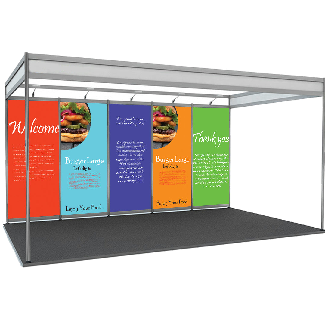 Shell scheme Exhibition Graphics for 5m Wide x 3m Depth Booth