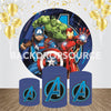 Hulk Avengers Event Party Round Backdrop Kit