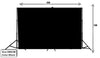 6M X 3M White/Black Photography Backdrop With Stand 1