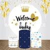 Welcome Baby Event Party Round Backdrop Kit