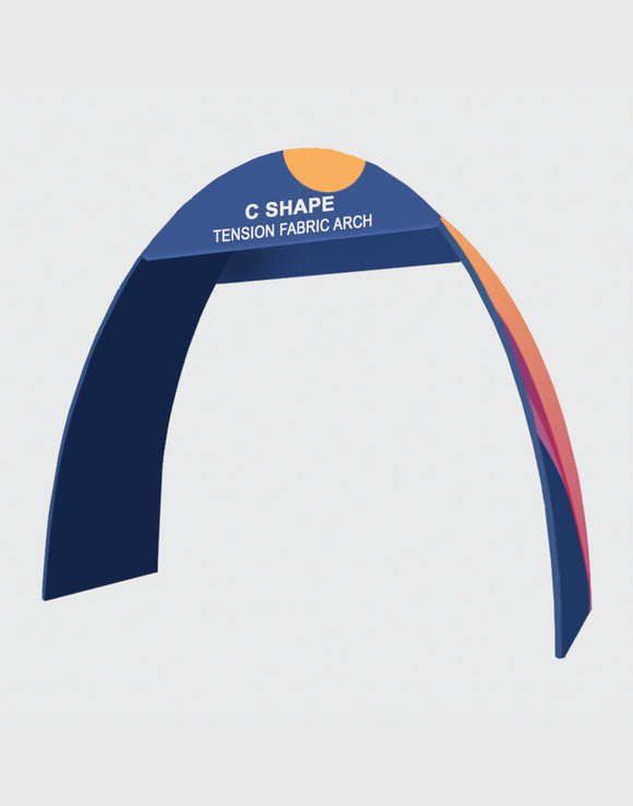 C Shape Tension Fabric Arch - 6m