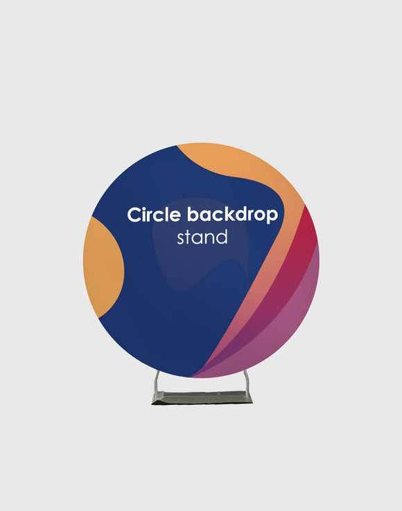 Customized Design Print on Round Frame Stand for Parties/ Events/ Weddings