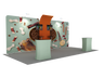 6x3m Straight Wall Booth Kit with 2 TV Mounts & Tables