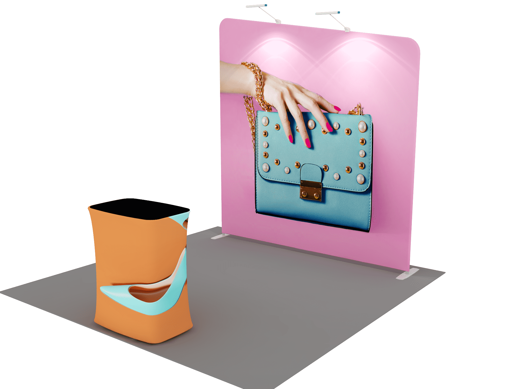 Customized 3m Portable Exhibit Display – Backdropsource AU