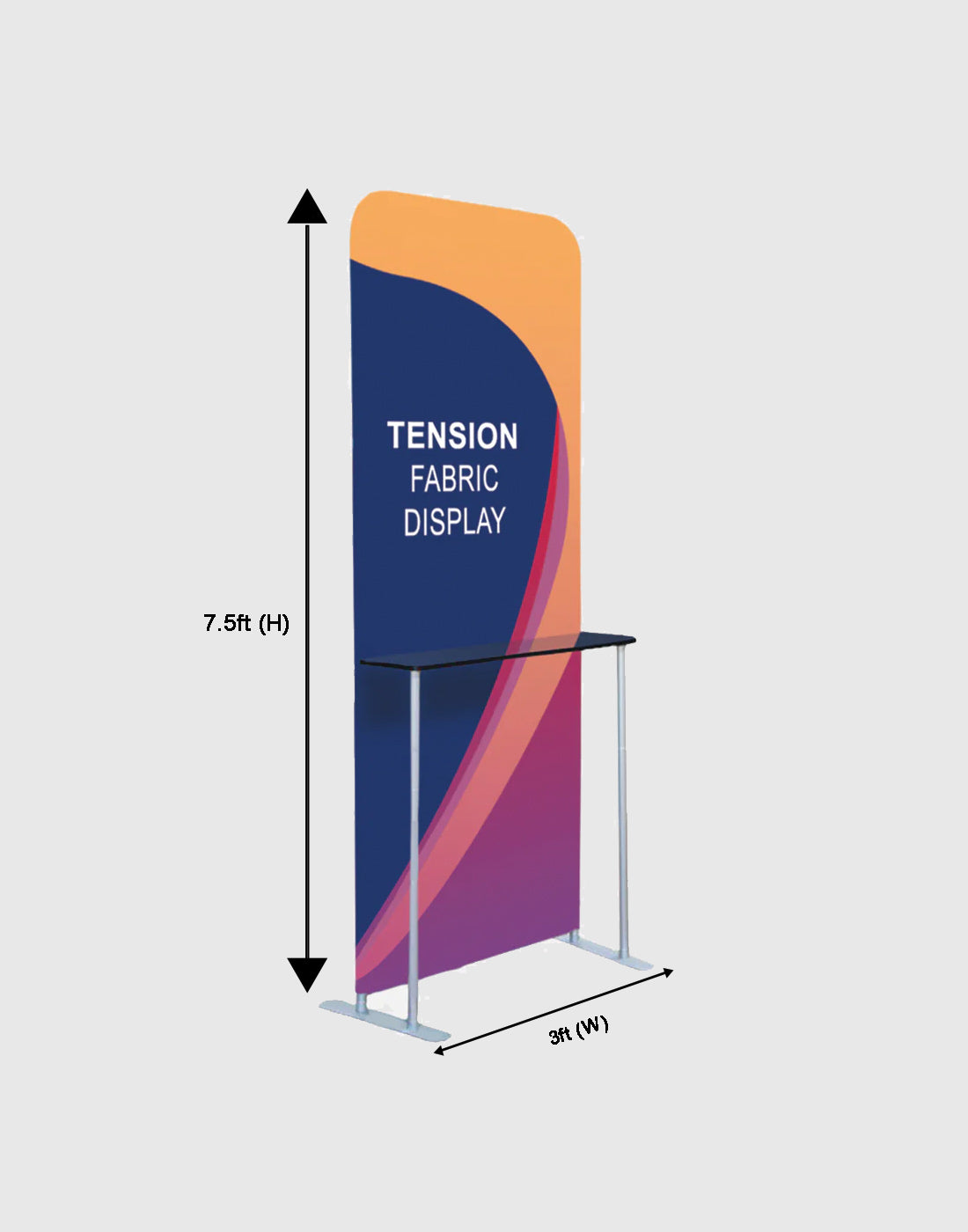 Simple Display Show Stand Exhibition Display Stand with Shelving & TV Mount Australia | Trade ...