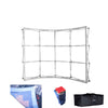 Fabric Pop Up Curved Velcro Media Wall Displays
