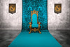 King Royal Throne Print Photography Backdrop