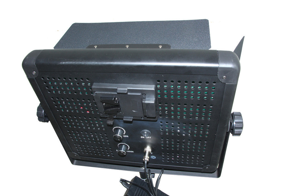 2 Head 2000W Bi-Colour Powerful LED Video Light Kit with DMX Output with Chroma Green Backdrop & Stand